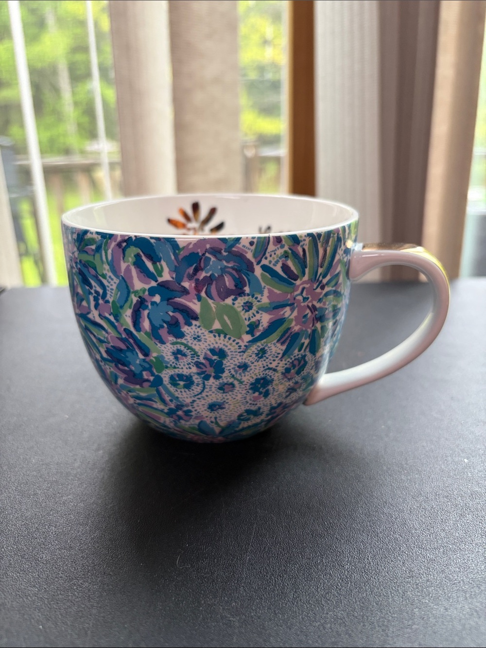 Lilly Pulitzer Floral Pattern Ceramic Mug